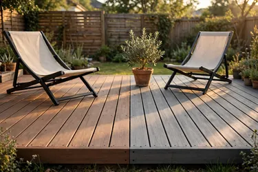 WPC Decking Boards 9.6ft — Reversible, Two Colors in One Board