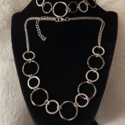 2 Tone Necklace And Bracelet Set..