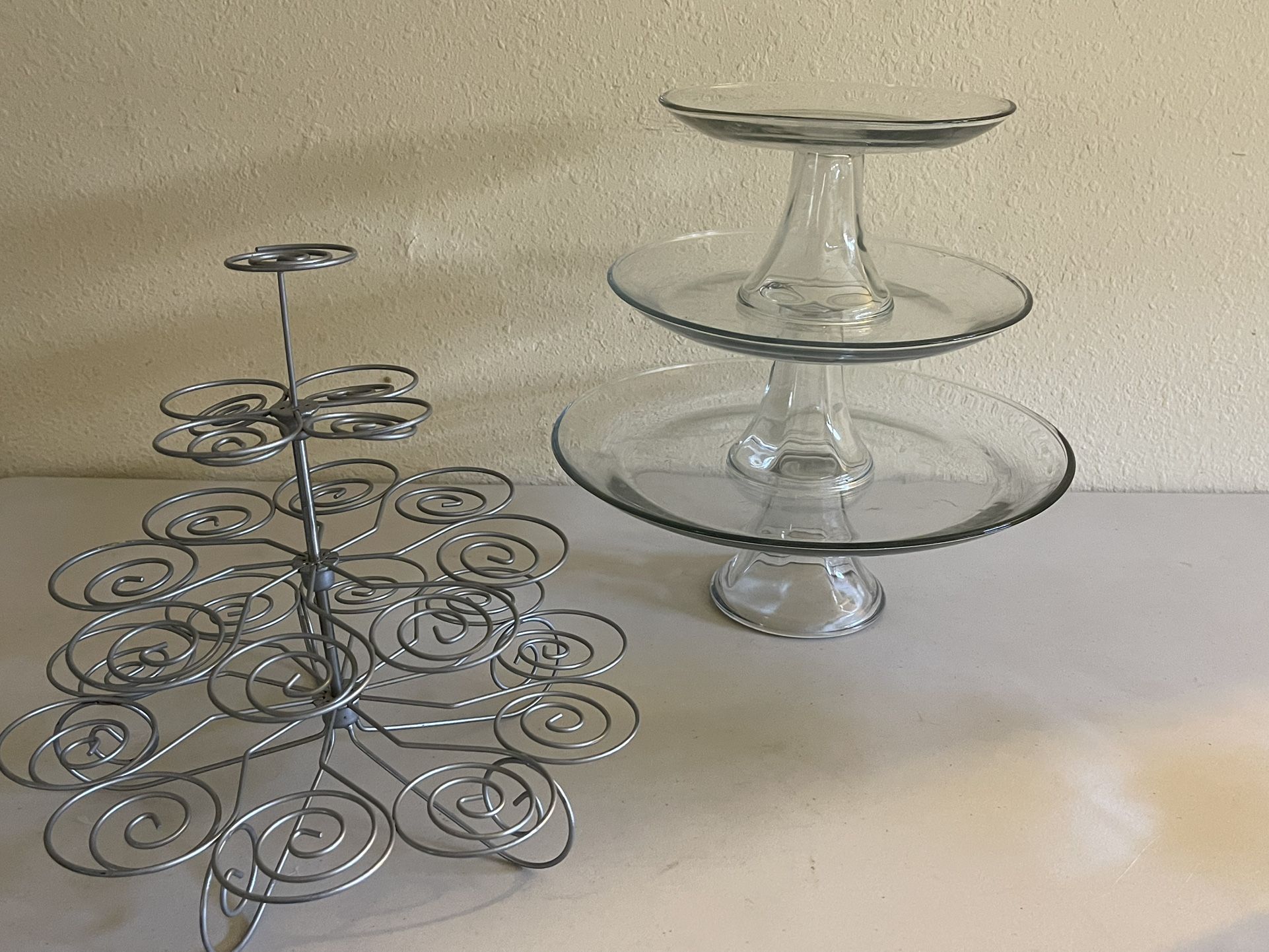 Cupcake Decorations Or Tea Trays Glass Jar