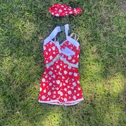 Retro Swimsuit Costume Halloween/dance