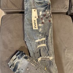 Purple jeans