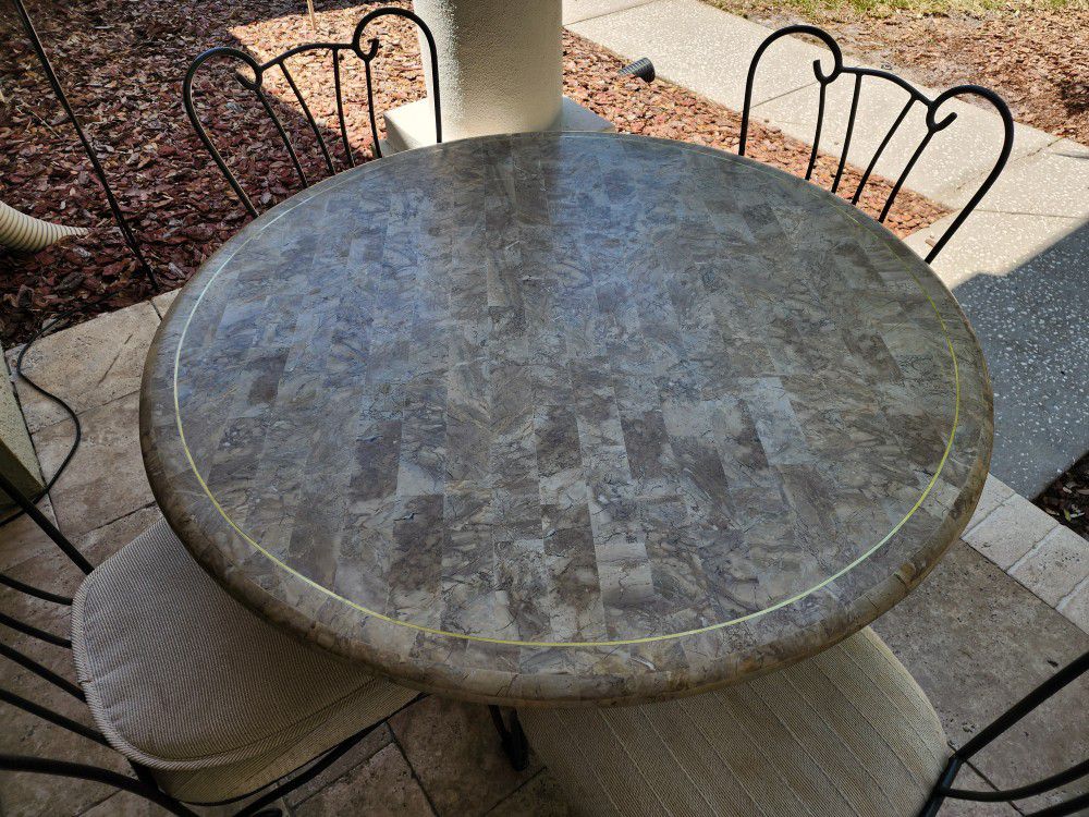Granite Kitchen Table and Chairs