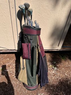 Wilson golf clubs with bag