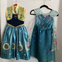 Disney Store Anna & Elsa Frozen Fever Costume