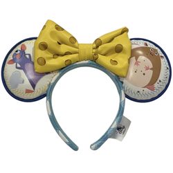 Disney Epcot Chef Remy Emilee Ratatouille Minnie Mouse Ears Cheese Bow Headband