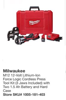 Milwaukee press tool kit