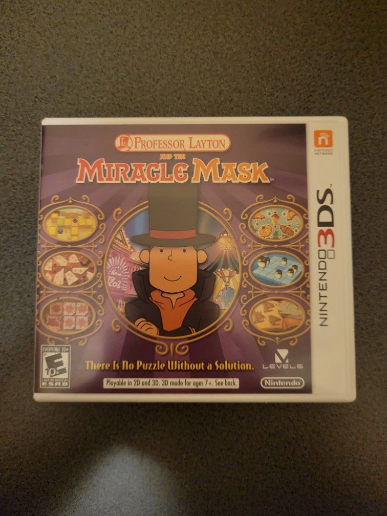 Professor Layton And The Miracle Mask CIB Nintendo 3DS