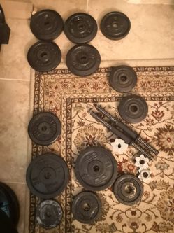 Dumbbells and weights