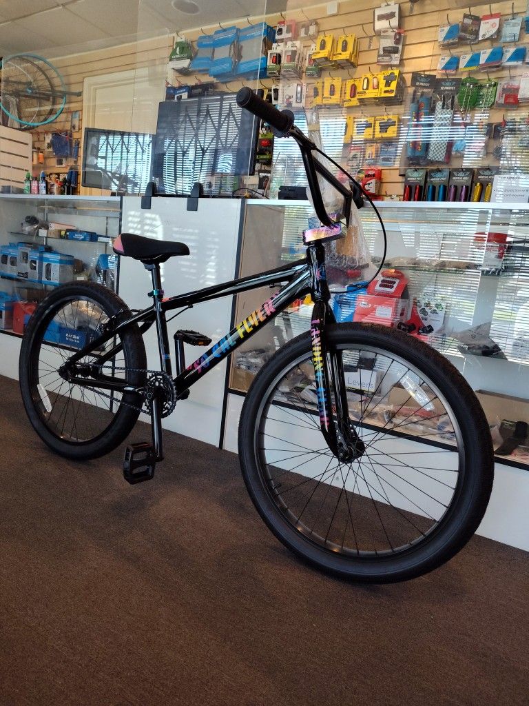 NEW SE SO CAL SOCAL FLYER 24 SLICK MODE BLACK SINGLE SPEED FREESTYLE WHEELIE RIPPER BIG BMX BIKE