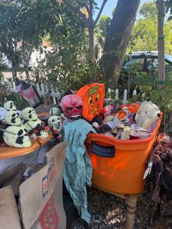 Halloween stuff box full