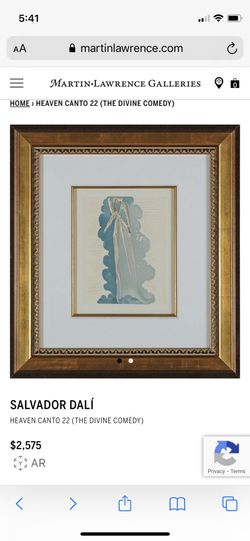 Salvador Dali Artwork w/ Certificate Of Authenticity