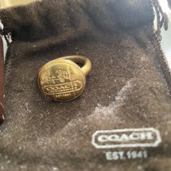 Coach Gold Color Ring $20 Size7