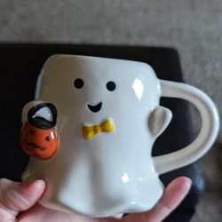 15.2 fl oz Halloween Stoneware Figural Ghost Mug - Hyde & Eek Boutique