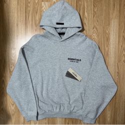 Essentials Fear Of God SS24 New style light heather gray hoodie XS