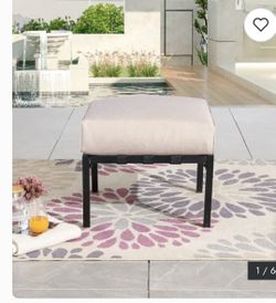 Beige Ottoman