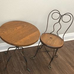Antique Kids Table And Chairs