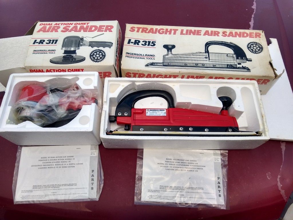 Ingersoll-Rand Dual Action Air Sander and Straight Line Sander
