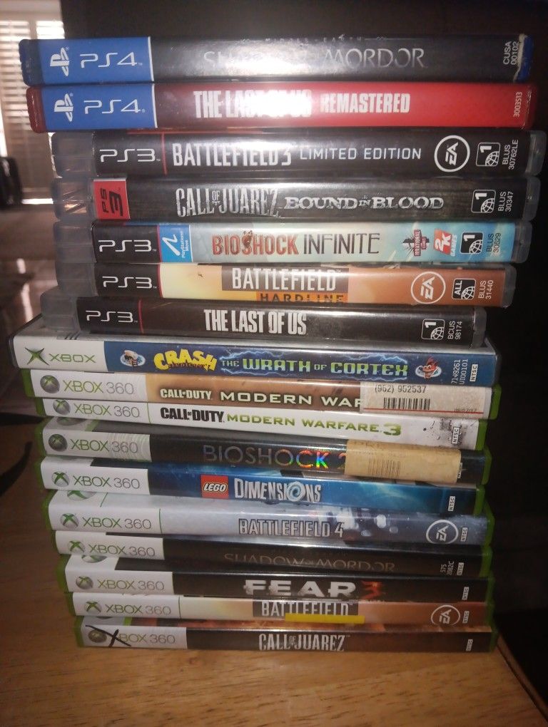 Ps4 Ps3 Xbox360 Games Lot
