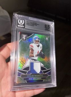 Malik Nabers 2024 Totally Certified Patch RC BGS 8.5