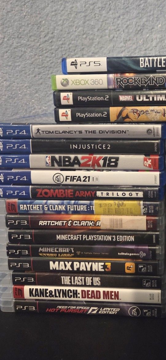 PS5 PS4 PS3 PS2 Video Games $10 Each