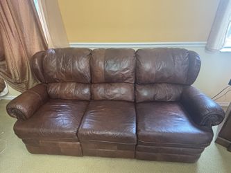 2 Recliner Leather Couches 
