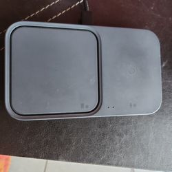 Samsung - 15W Duo Fast Wireless Charger pad with Cable Only - Black