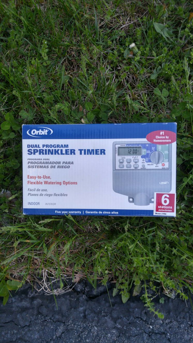 Sprinkler Timer (2 brand new boxes) PRICE IS FOR TWO BOXES