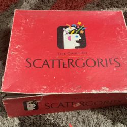 The Game Of Scattergories Board Game Complete