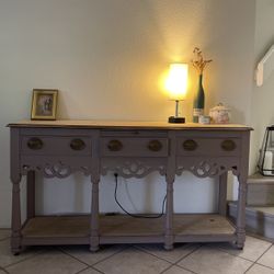 Grey/Mauve Unique Entry Way Table
