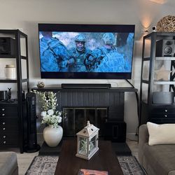 TV Side Display cabinet  ( 2 pcs)