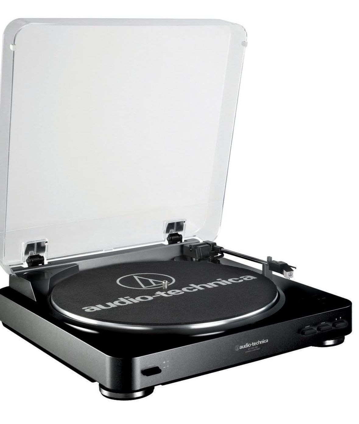 Audio-Technica AT-LP60BK Fully Automatic Belt-Drive Stereo Turntable, Black