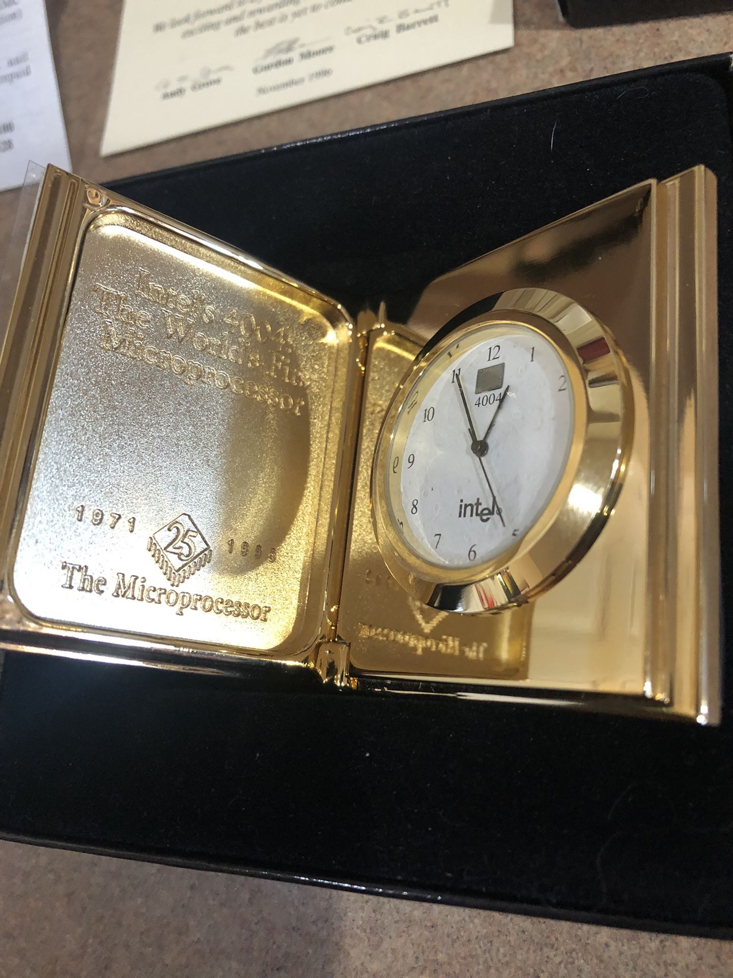 Vintage Intel 25th Anniversary Clock