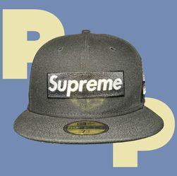 Supreme Jerseys Box Logo New Era Fitted Hat (7 5/8)