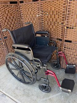 Aktiv Healthcare Folding Wheelchair with Footrests
