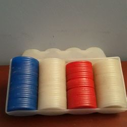 Vintage 60s Poker Chips..Tupperware