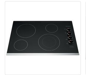 30 in. Radiant Electric Cooktop in Stainless Steel with 4 Elements, including Quick Boil & Ceramic Glass Surface