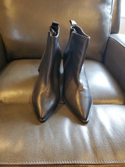 Black Mid Ankle Boots 