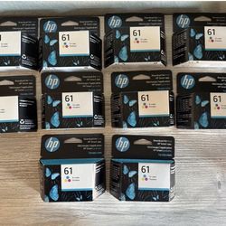 HP 61 Ink Cartridge Pack Of 10 Tri-color New Sealed Genuine