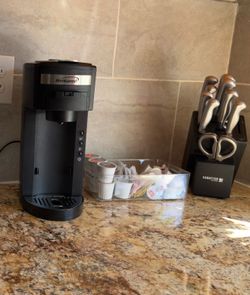 Coffee Maker + Knife Set Bundle – $35