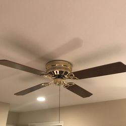 Vintage Brass Ceiling Fan - Free!