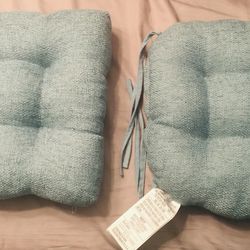 Pair of Aqua Seat Cushions