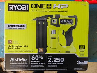 Ryobi One+ HP 18ga Brad Nailer 18v TOOL ONLY