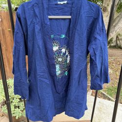 Vintage Kimono Embroidered Top 