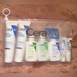 CeraVe Skincare Travel Size Essentials Set with gentle shampoo and conditioner