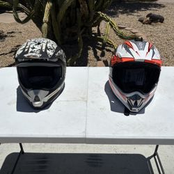 (2) Helmets - Medium 