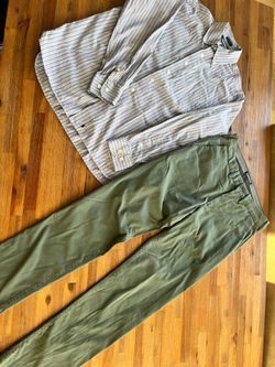 Men’s Small EXPRESS Pants/ GAP Button-Up Shirt