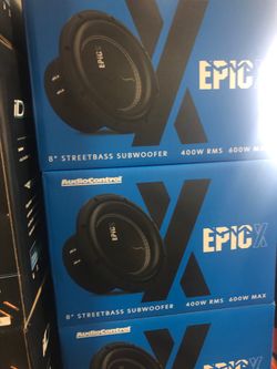Audiocontrol epicX8 Inch Subwoofer on sale today for 99.99
