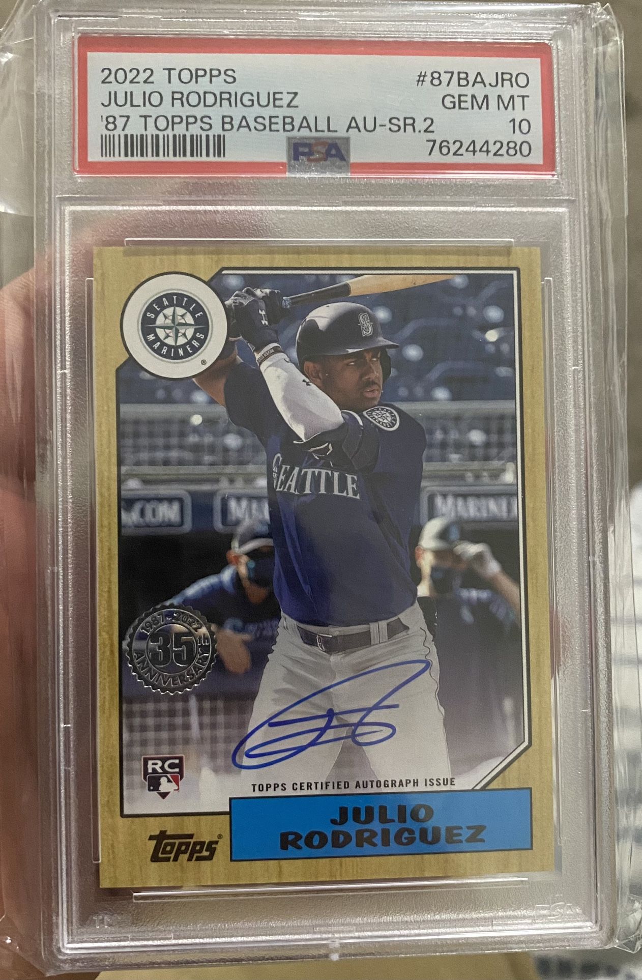 Julio Rodríguez ‘22 Topps Baseball Card