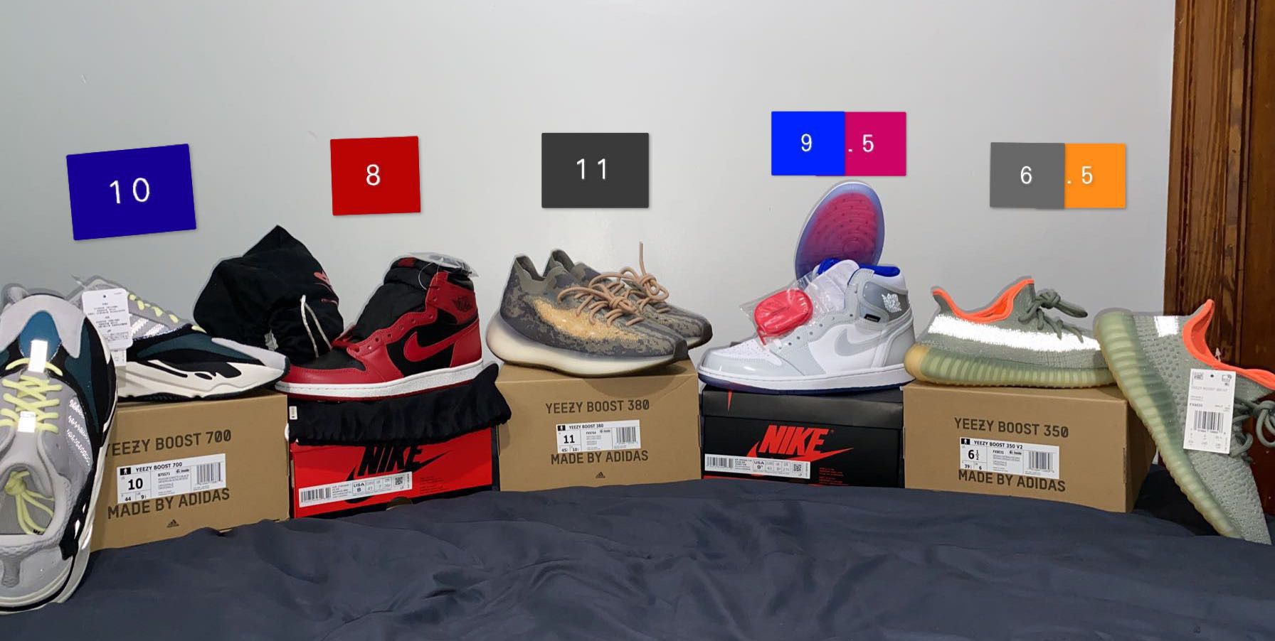 All deadstock, with box. Feel free to DM me with any questions/requests for additional pictures.
