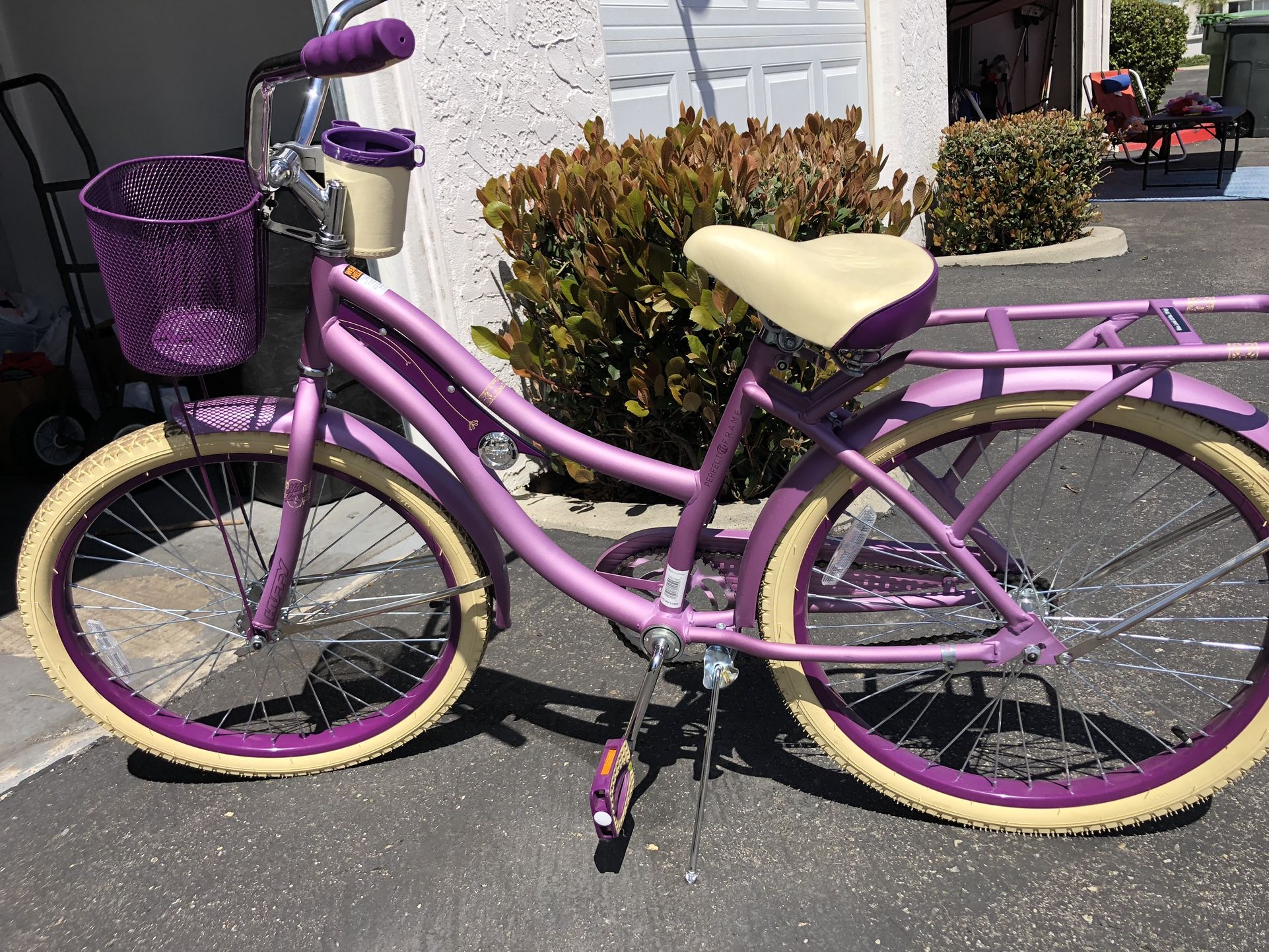 Purple Huffy Women's Cruiser Bike 24 Bike Bicycles Huffy